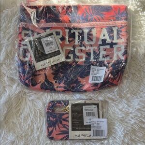 Spiritual Gangster sunset lotus dry bag card holder